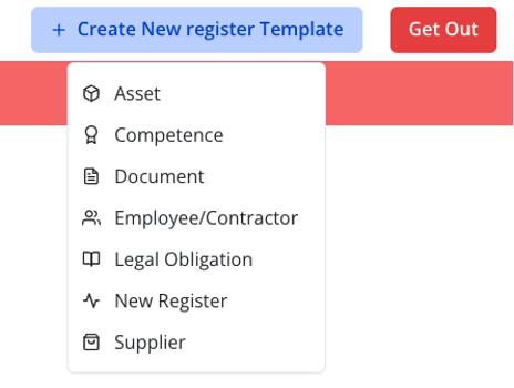 Register templates