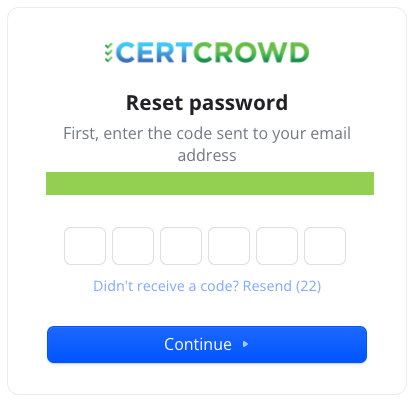 Password Verification Code